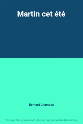 Couverture du produit · Martin cet été