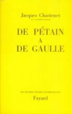 Couverture du produit · De Petain a de Gaulle