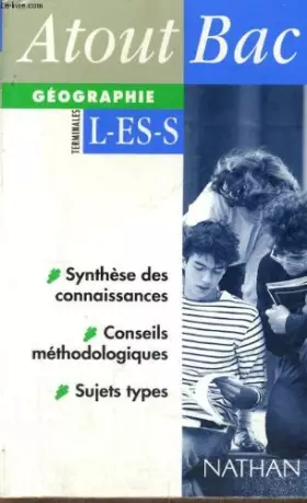 Couverture du produit · Géographie, terminales L, ES, S