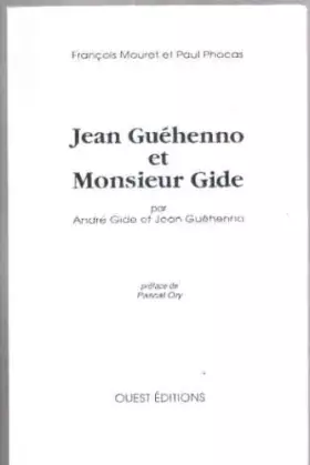 Couverture du produit · Jean Guéhenno et Monsieur Gide