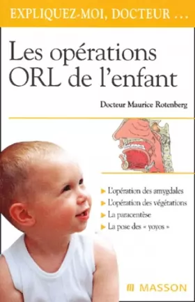 Couverture du produit · Les opérations ORL de l'enfant