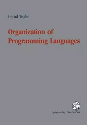 Couverture du produit · Organization of Programming Languages