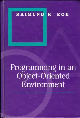 Couverture du produit · Programming in an Object-oriented Environment