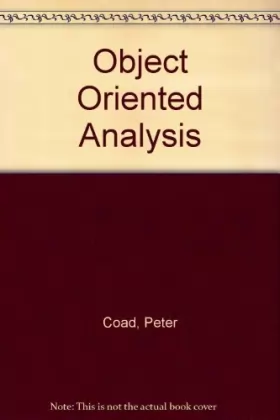 Couverture du produit · Object Oriented Analysis