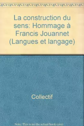 Couverture du produit · Hommage jouannet. langues et langage n6