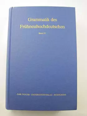 Couverture du produit · Flexion der starken und schwachen Verben, Bd 4