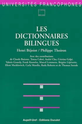 Couverture du produit · Les dictionnaires bilingues