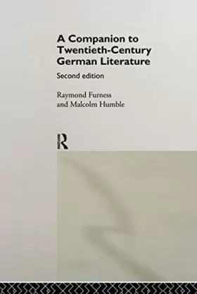 Couverture du produit · A Companion to Twentieth-Century German Literature