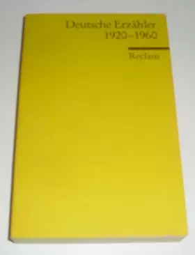 Couverture du produit · deutsche_erzahler_1920-1960