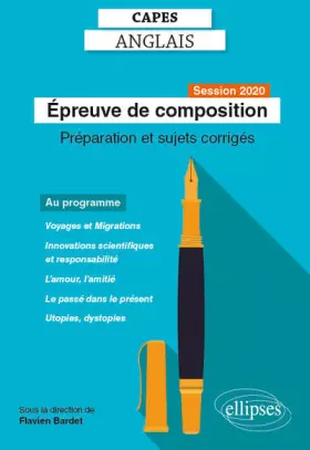 Couverture du produit · CAPES Anglais - Epreuve de composition - Session 2020 - Préparation et sujets corrigés