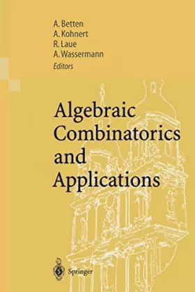 Couverture du produit · Algebraic Combinatorics and Applications: Proceedings of the Euroconference Algebraic Combinatorics and Applications (Alcoma),