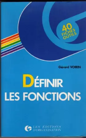 Couverture du produit · Définir les fonctions : 40 fiches-outils
