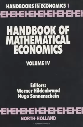 Couverture du produit · Handbook of Mathematical Economics, Volume 4
