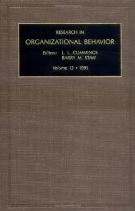 Couverture du produit · Research in Organizational Behavior