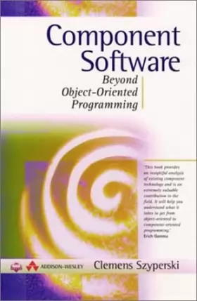 Couverture du produit · Component Software: Beyond Object-Oriented Programming