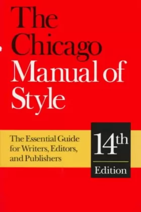 Couverture du produit · The Chicago Manual of Style