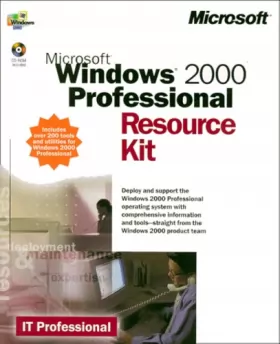 Couverture du produit · Microsoft Windows 2000 Professional. Resource Kit (CD-ROM Included)