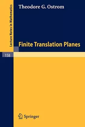 Couverture du produit · Finite Translation Planes