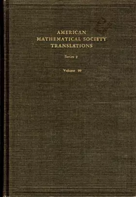 Couverture du produit · American Mathematical Society Translations: 099