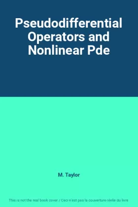 Couverture du produit · Pseudodifferential Operators and Nonlinear Pde