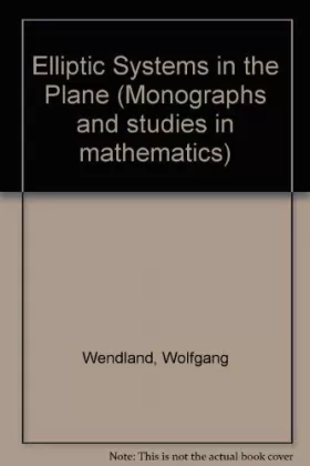 Couverture du produit · Elliptic Systems in the Plane (Research Notes in Mathematics)