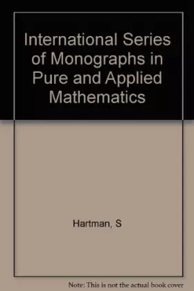 Couverture du produit · International Series of Monographs in Pure and Applied Mathematics