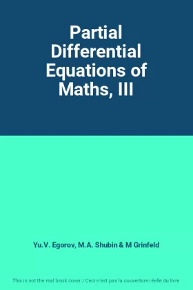 Couverture du produit · Partial Differential Equations of Maths, III