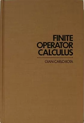 Couverture du produit · Finite Operator Calculus