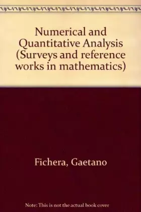 Couverture du produit · Numerical and Quantitative Analysis