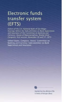Couverture du produit · Electronic funds transfer system (EFTS)