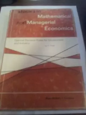 Couverture du produit · Optimal Decision Rules For Government And Industry