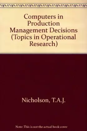 Couverture du produit · Computers in Production Management Decisions