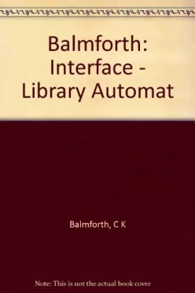 Couverture du produit · Interface: Library Automation With Special Reference to Computing Activity
