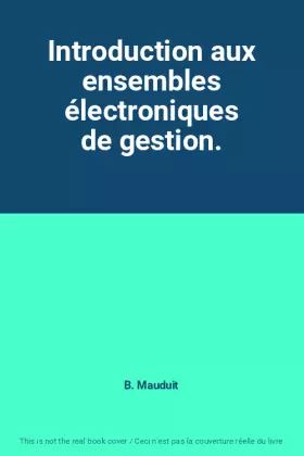 Couverture du produit · Introduction aux ensembles électroniques de gestion.