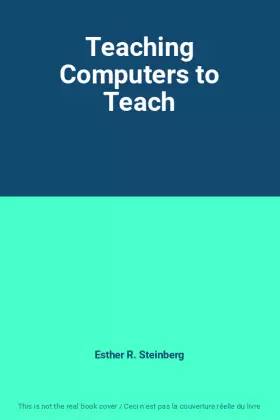 Couverture du produit · Teaching Computers to Teach