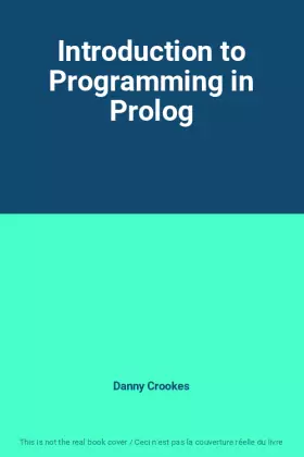 Couverture du produit · Introduction to Programming in Prolog