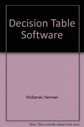 Couverture du produit · Decision Table Software