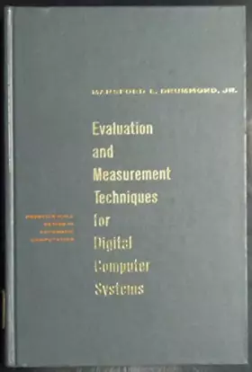 Couverture du produit · Evaluation and Measurement Techniques for Digital Computer Systems