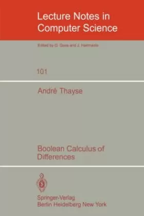 Couverture du produit · Boolean Calculus of Differences (Lecture Notes in Computer Science)