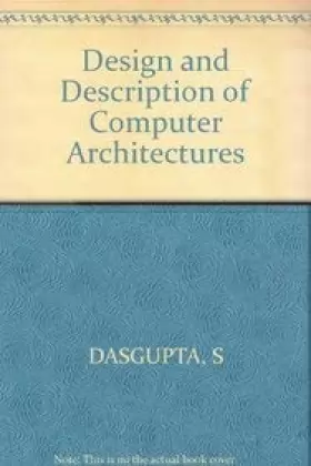 Couverture du produit · Design and Description of Computer Architectures