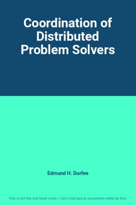 Couverture du produit · Coordination of Distributed Problem Solvers