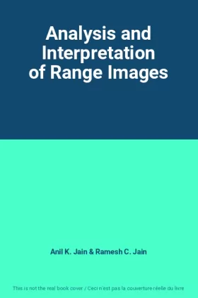 Couverture du produit · Analysis and Interpretation of Range Images