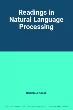 Couverture du produit · Readings in Natural Language Processing