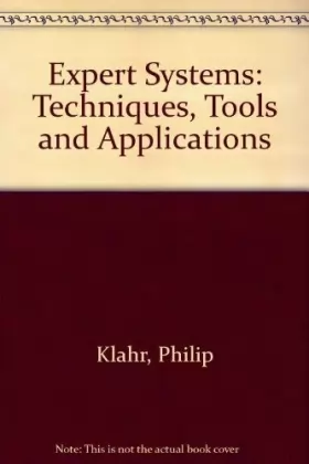 Couverture du produit · Expert Systems: Techniques, Tools, and Applications
