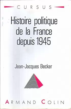 Couverture du produit · Histoire politique de la France depuis 1945