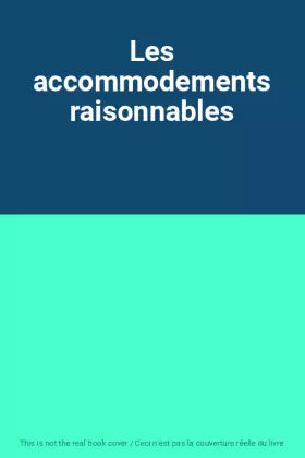 Couverture du produit · Les accommodements raisonnables