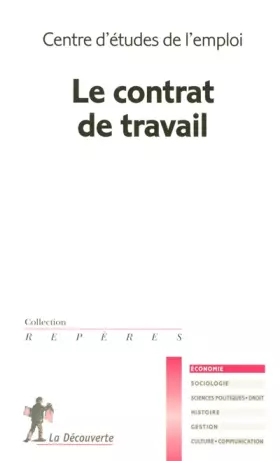 Couverture du produit · Le contrat de travail