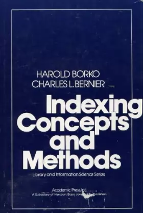 Couverture du produit · Indexing Concepts and Methods