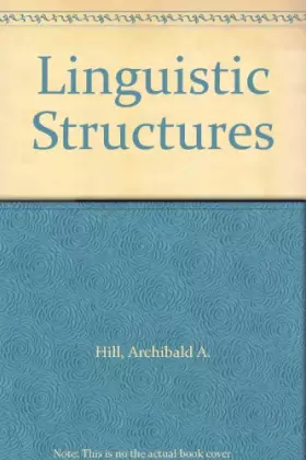 Couverture du produit · Linguistic Structures