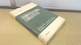 Couverture du produit · Introduction to Computational Linguistics